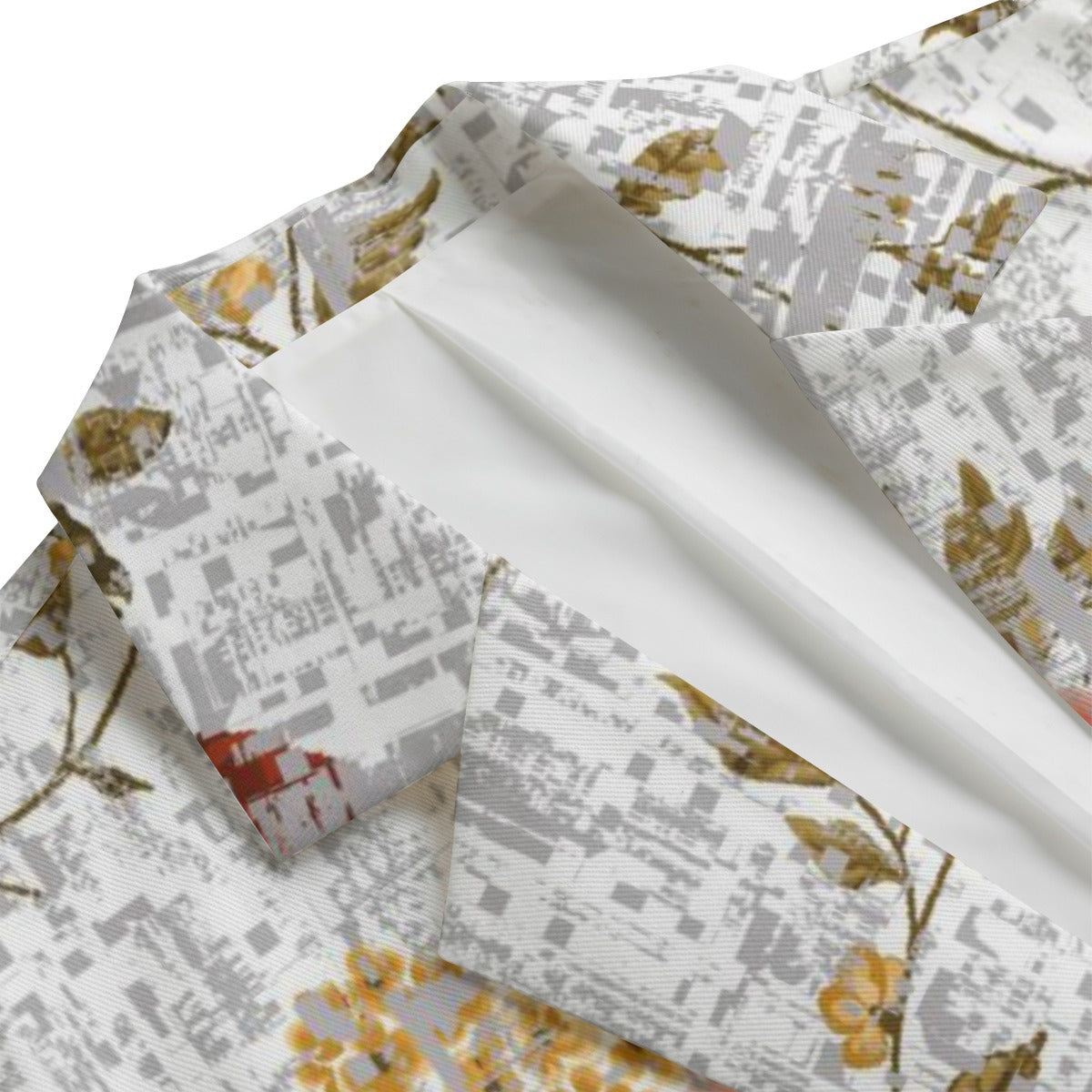 Vintage Rose Print Blazer image 2