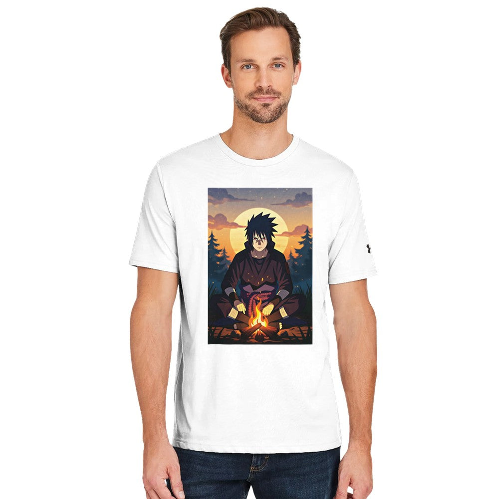 Sasuke Uchiha Themed T-Shirt X Under Armour – Comfortable Athletic Wear image 2