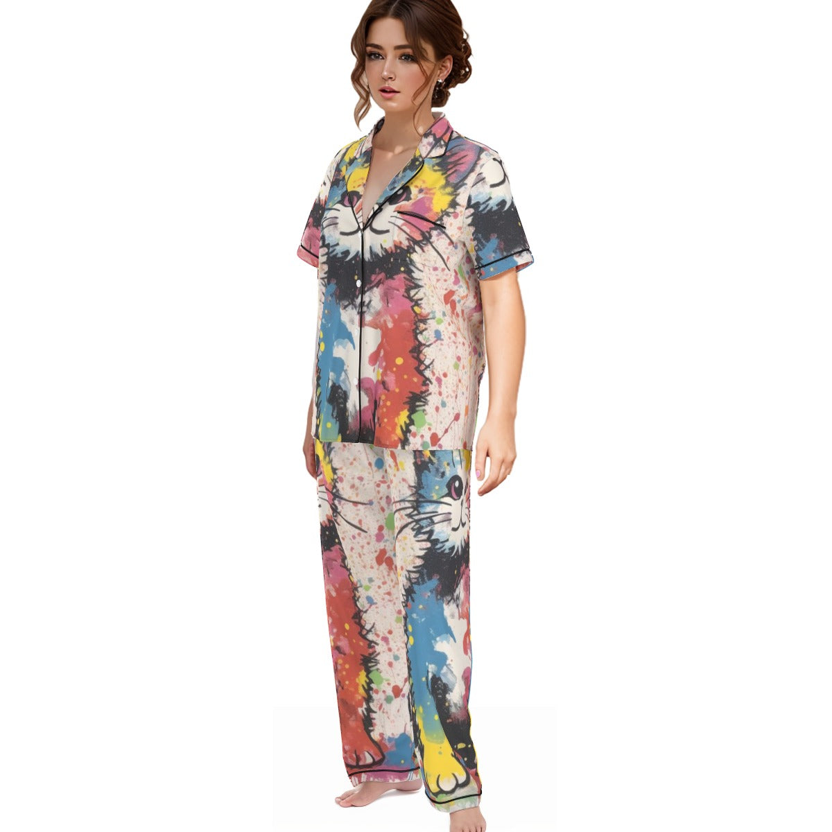 Chromatic Cat Pajamas Set image 2