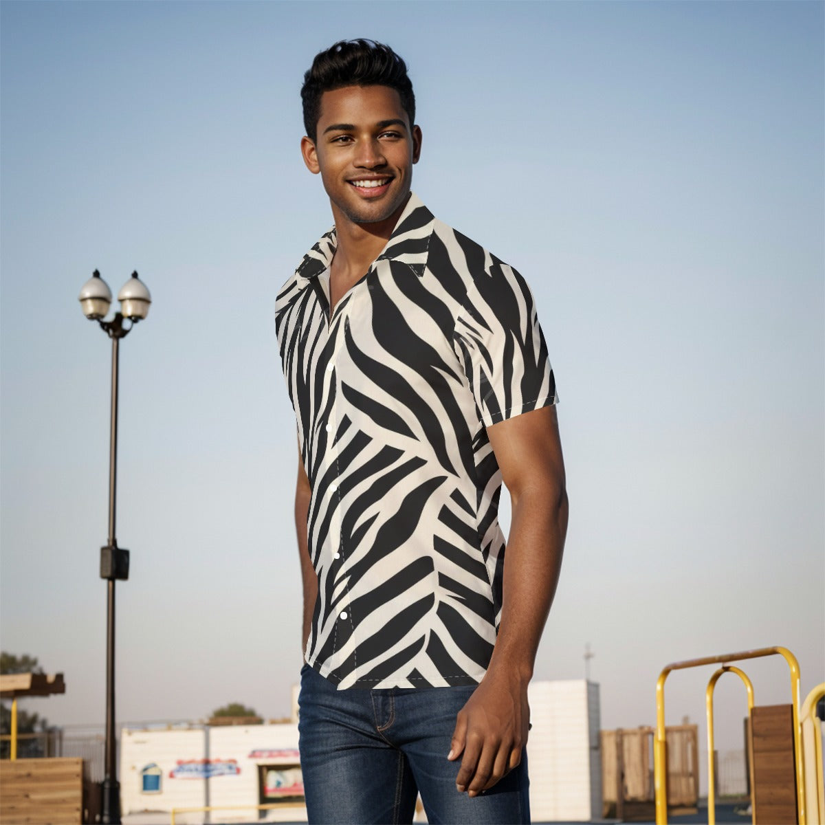 Onyx & Ivory Stripe Shirt image 2