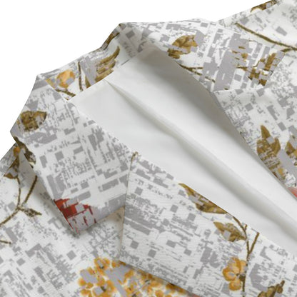 Vintage Rose Print Blazer image 2