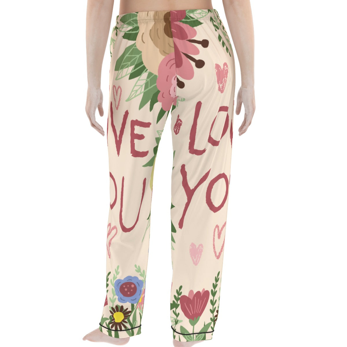 Tropical Love Print Pajamas Set image 1