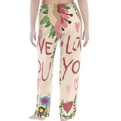 Tropical Love Print Pajamas Set image 1