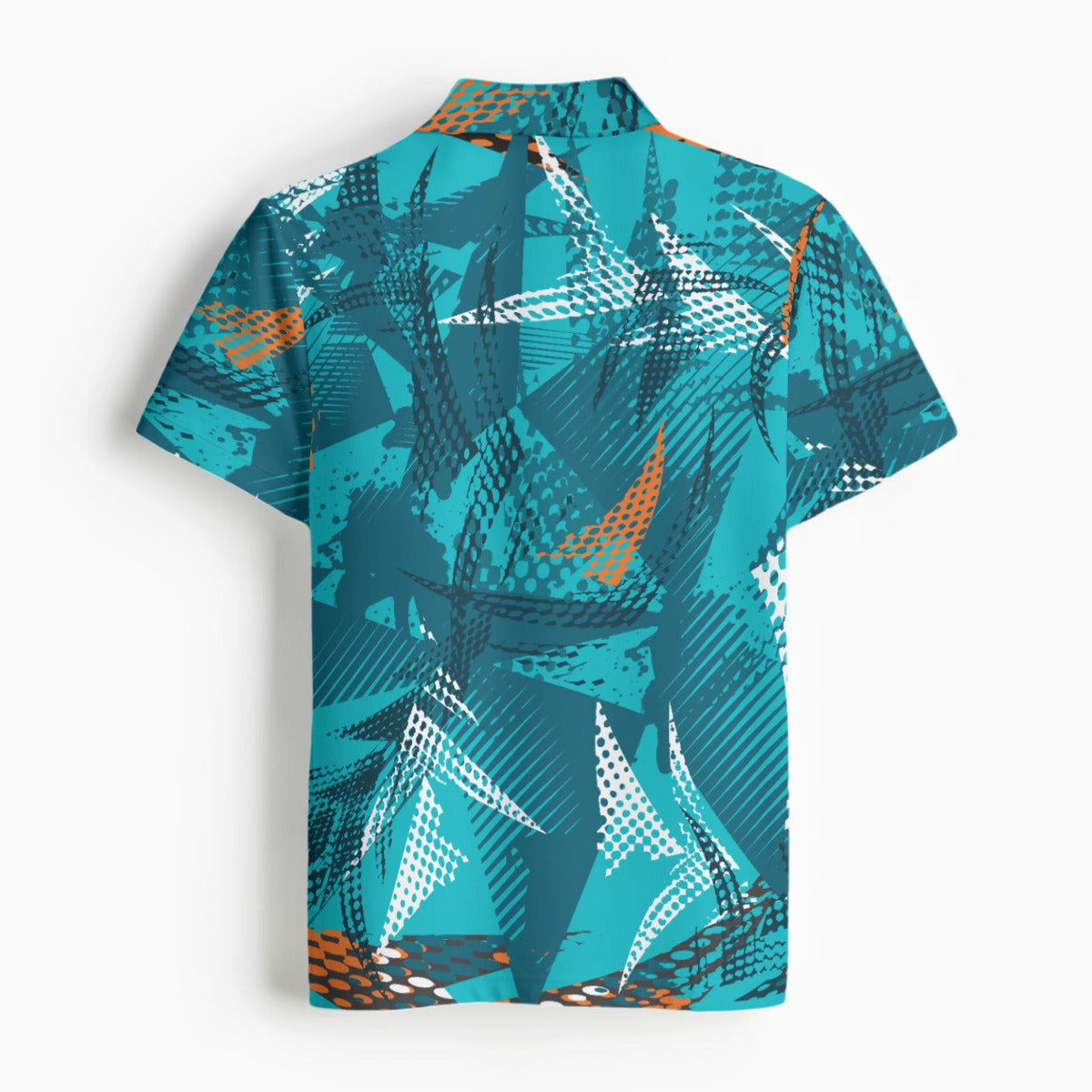 Geometric Sports Polo Shirt