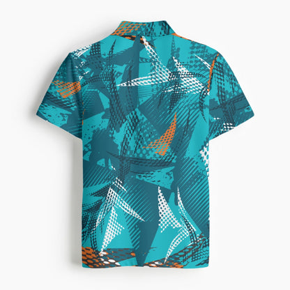 Geometric Sports Polo Shirt