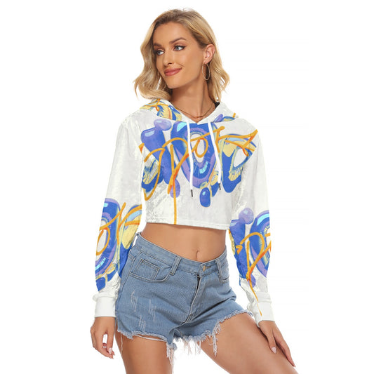 Vibrant Swirl Cropped Pullover image 0