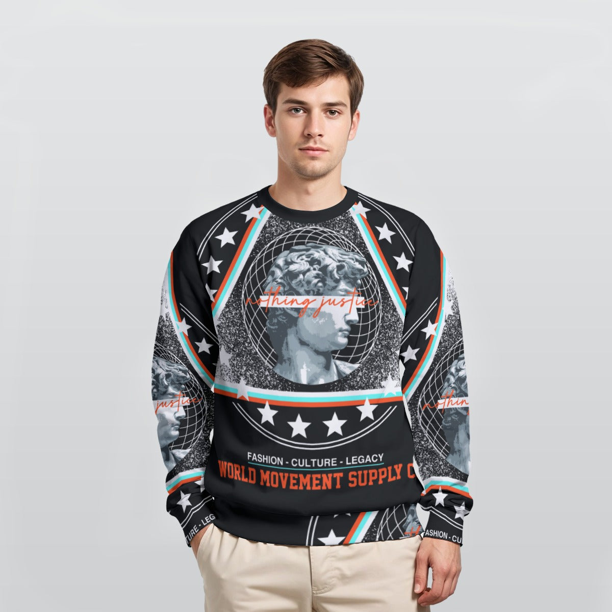 All-Over Print Men's Heavy Fleece Sweatshirt image 1
