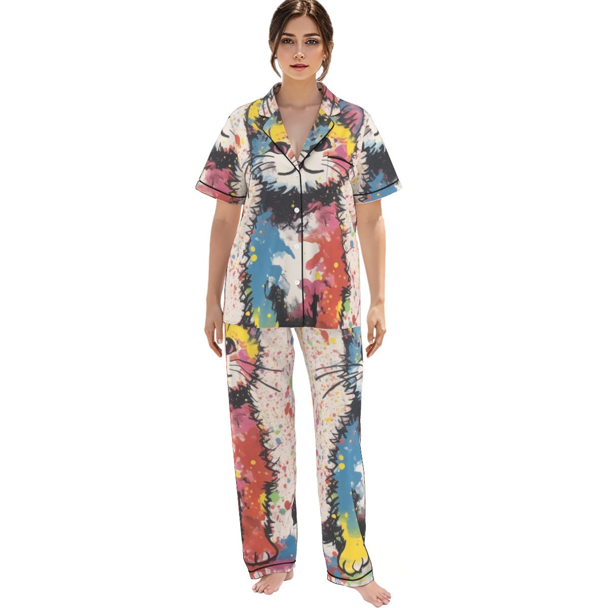 Chromatic Cat Pajamas Set image 3