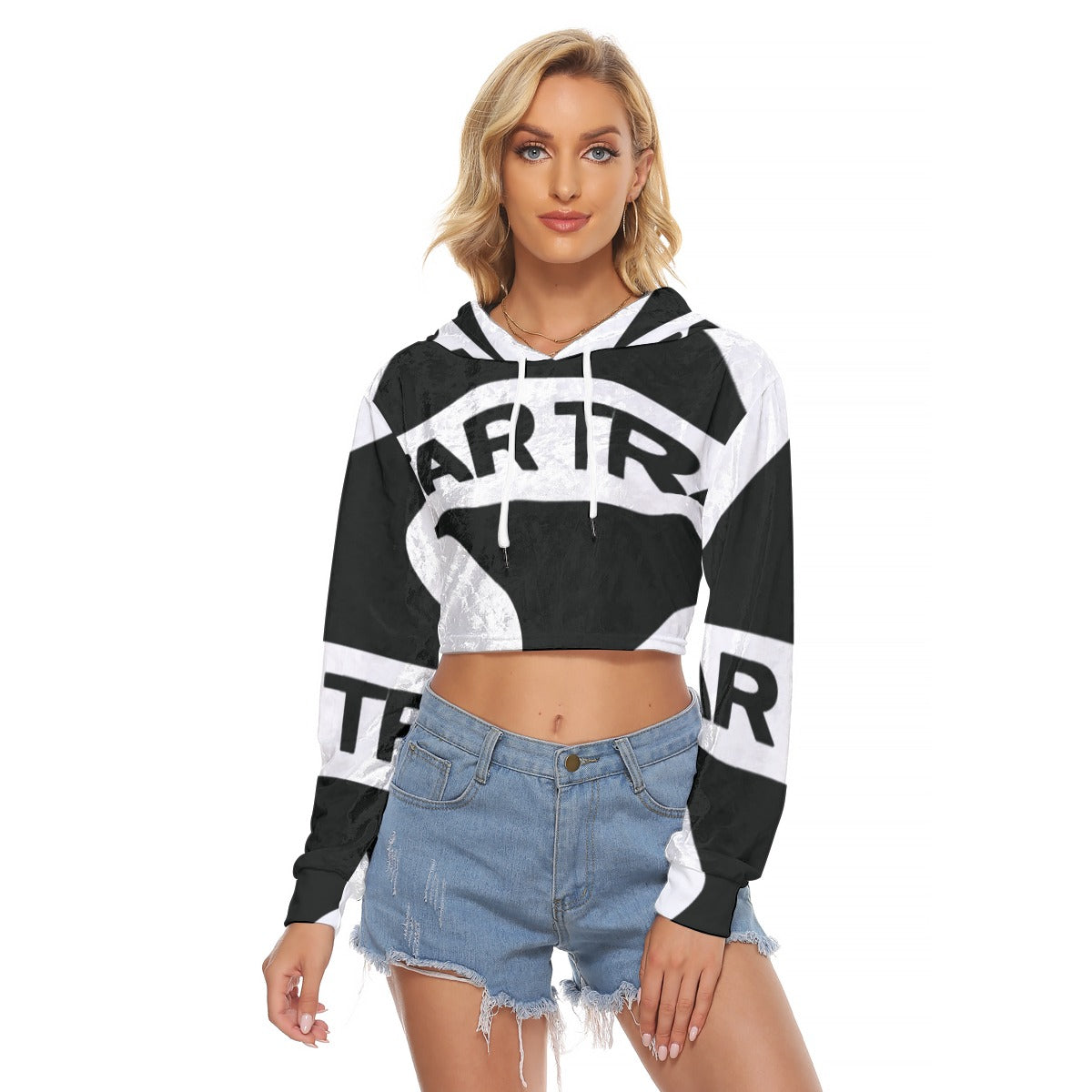 Urban Edge Crop Hoodie image 3