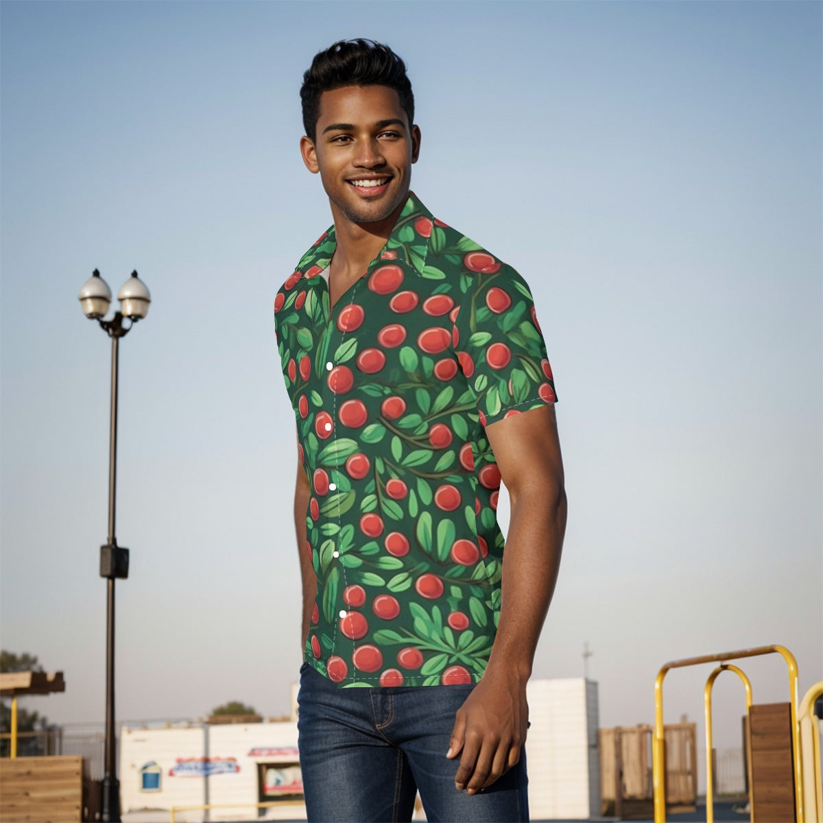 Hawaiin Shirt with Cherry print image 0
