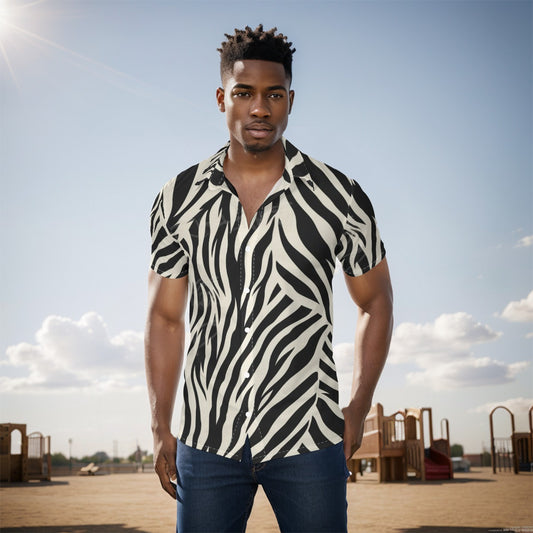 Onyx & Ivory Stripe Shirt image 0