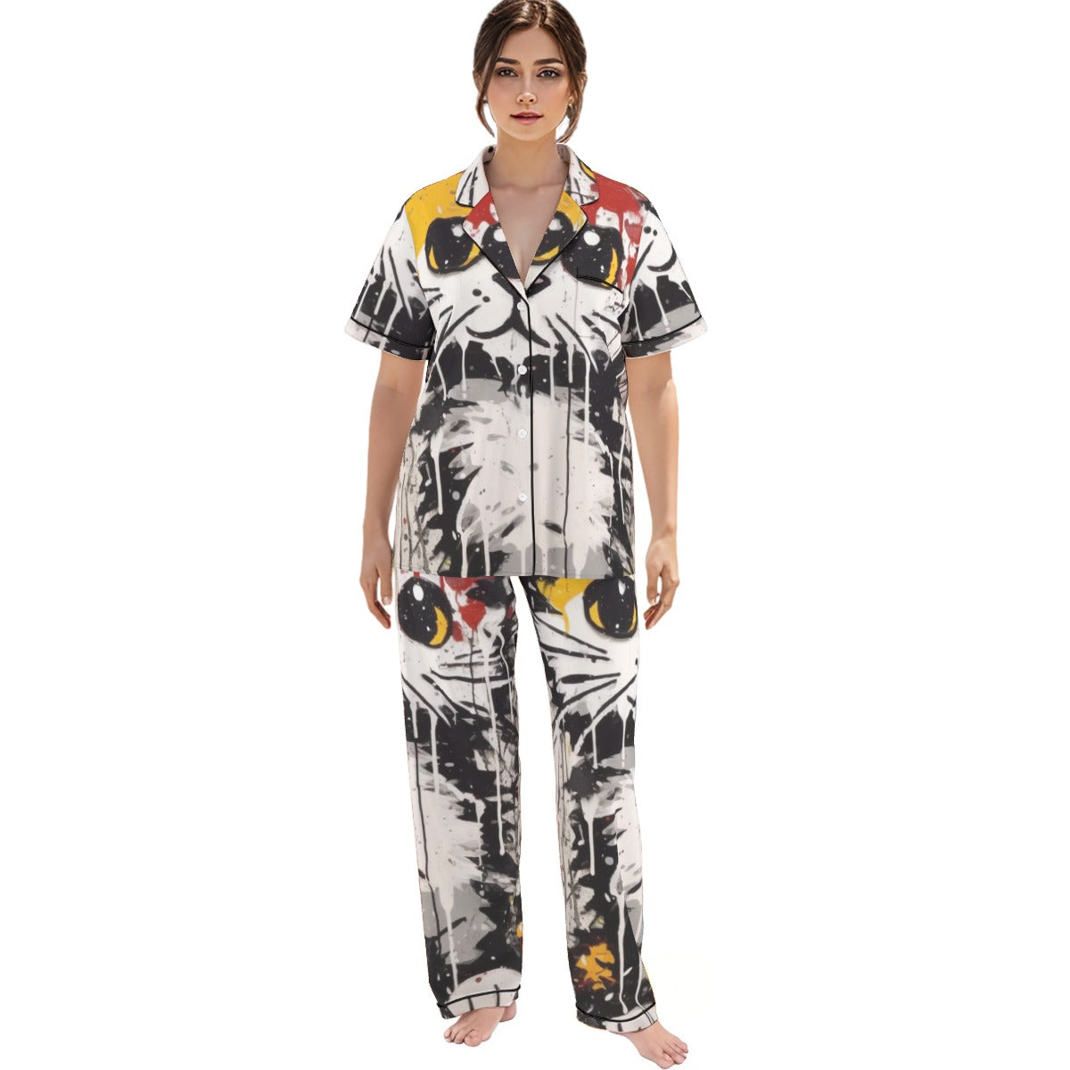 Feline Frenzy Pajamas Set image 1