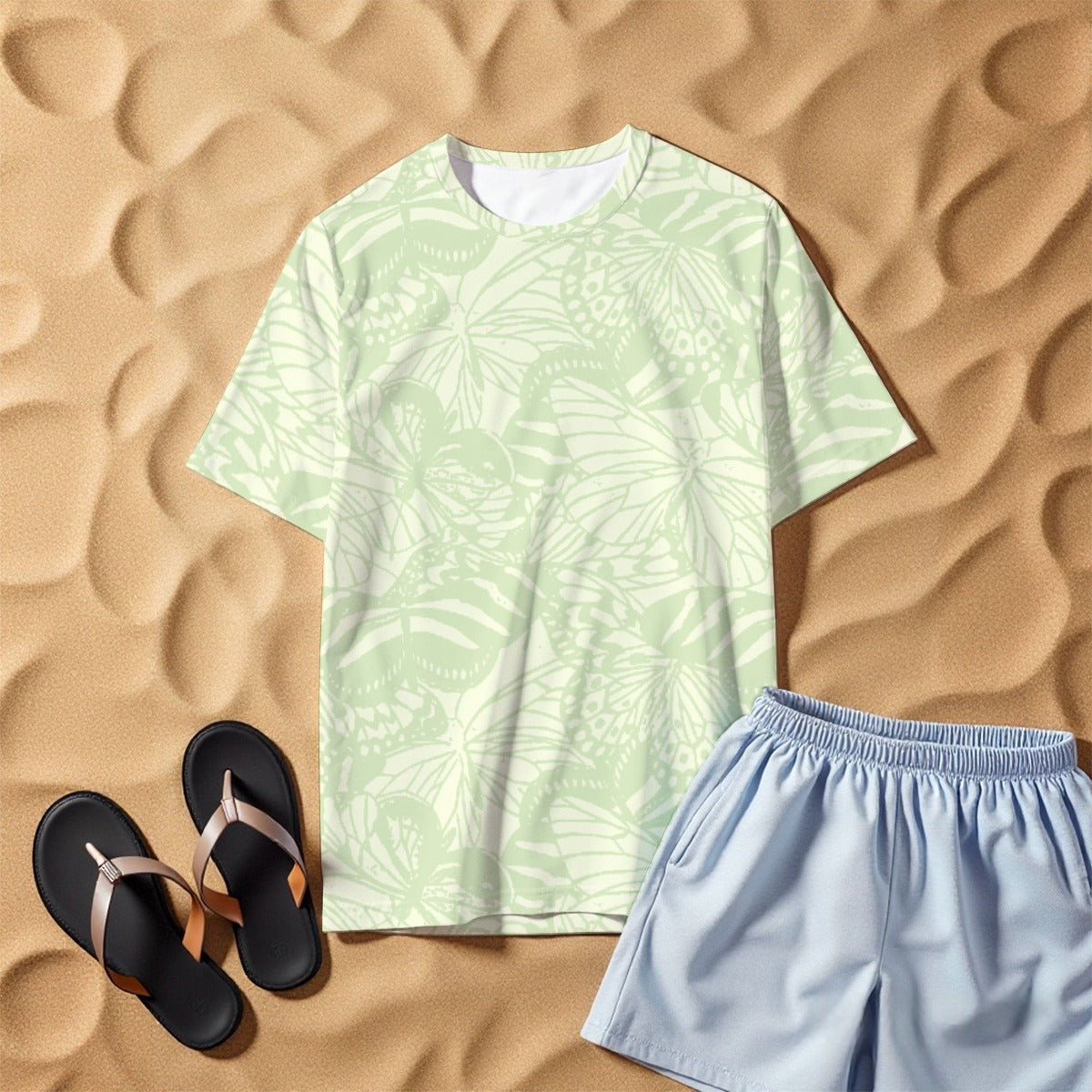 Verdant Leaf Print Tee image 1