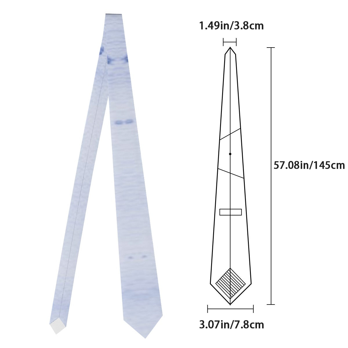 Silver Grey Tie image 3
