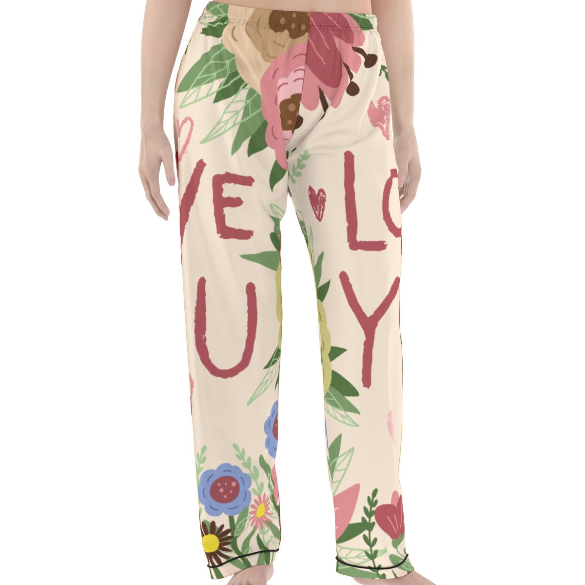 Tropical Love Print Pajamas Set image 4
