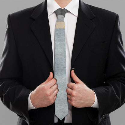 Light Grey Foulard Tie image 3