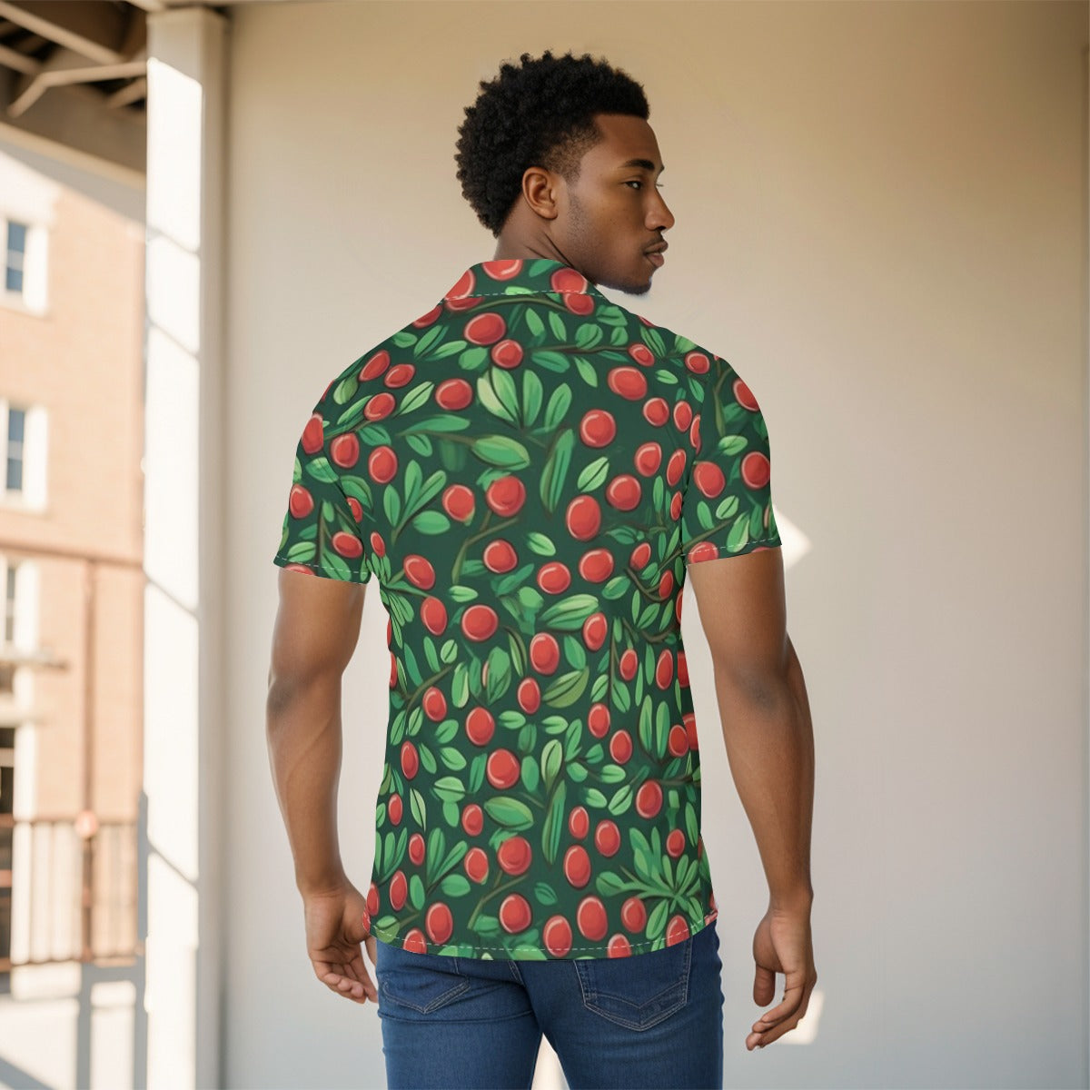 Hawaiin Shirt with Cherry print image 1