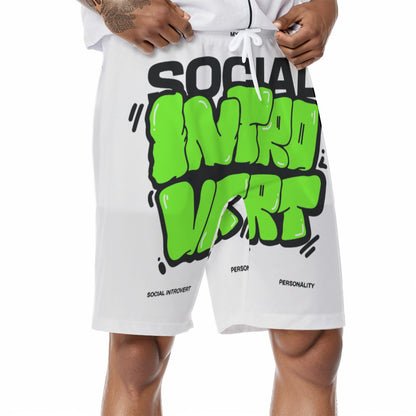 Introvert Themed Beach Shorts image 1