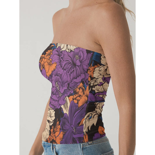 Violet Vine Tube Top image 0