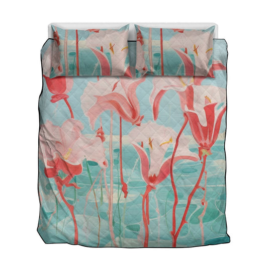 Flamingo Bloom Duvet Cover Set image 0