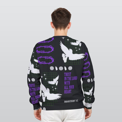 All-Over Print Men's Heavy Fleece Sweatshirt image 1