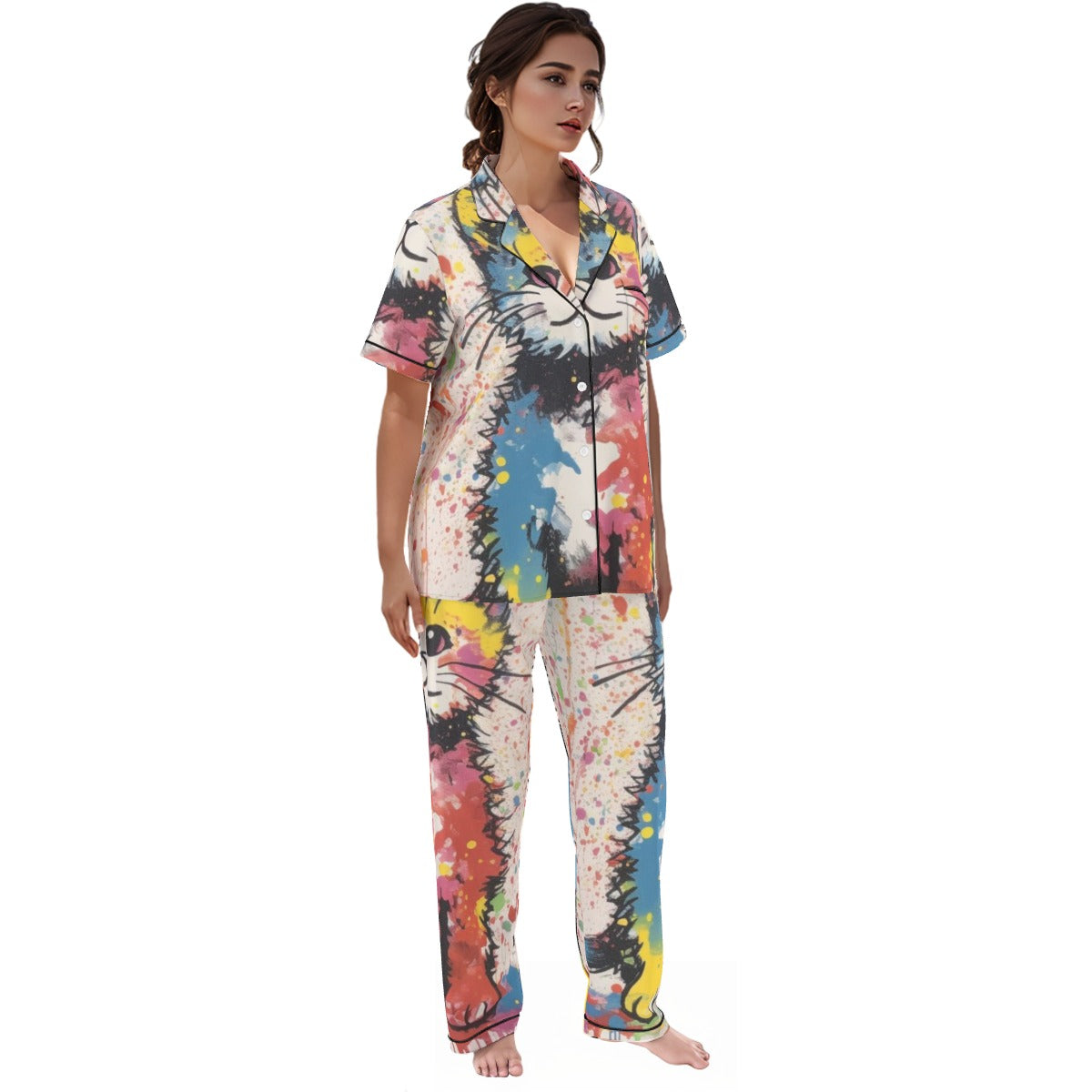 Chromatic Cat Pajamas Set image 7