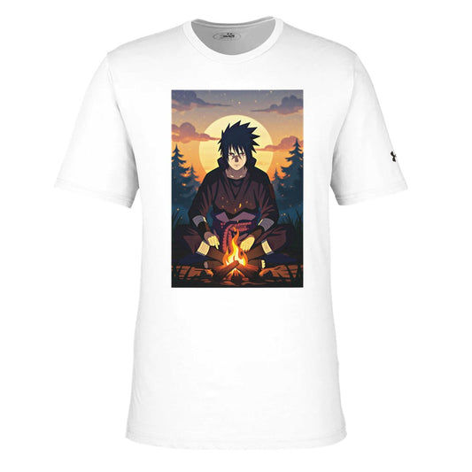 Sasuke Uchiha Themed T-Shirt  X Under Armour – Comfortable Athletic Wear image 0