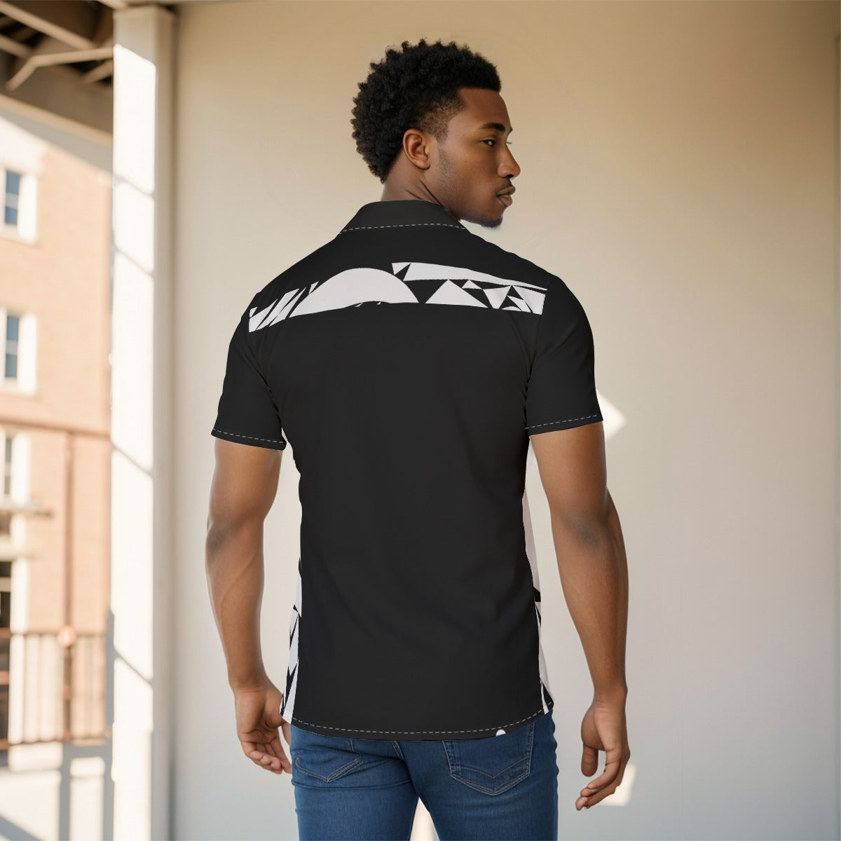 Urban Geo-Print Shirt image 1